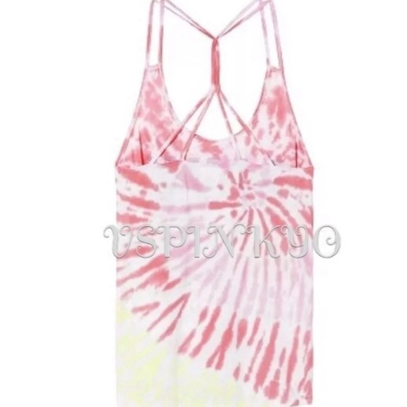 Victoria’s Secret PINK Strappy Tank Top Tie Dye M - Picture 2 of 4